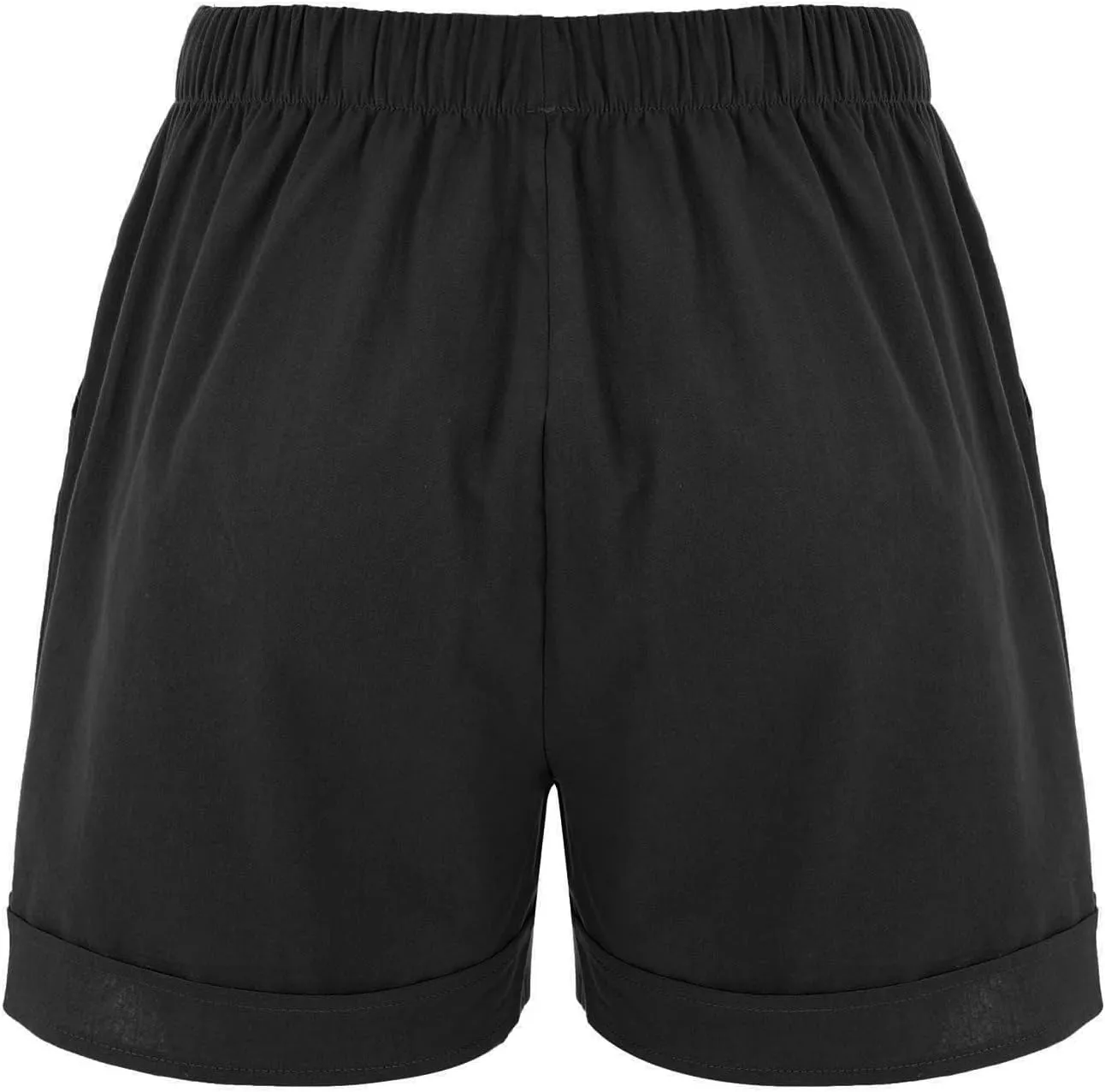 2024 Womens Linen Drawstring Shorts High Waisted Casual Loose Straight Leg Shorts Quick Dry Athletic Shorts with Pockets