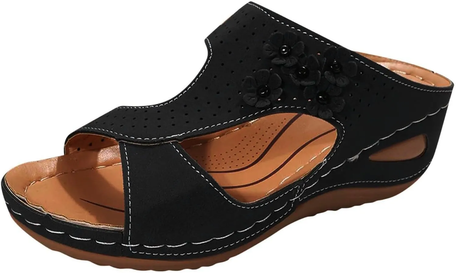2025 Orthopedic Sandals For Women Wide Width Wedge Heeled Slippers Open Toe Non-Slip Recovery Shoes Outdoor & Indoor
