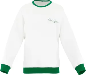 Almere Fleece Graphic Oversized Sweatshirt Trendy Crew Neck, Long Sleeves