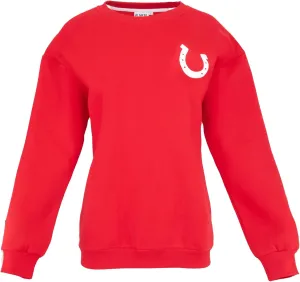 Almere Fleece Graphic Oversized Sweatshirt Trendy Crew Neck, Long Sleeves