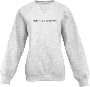 Almere Fleece Graphic Oversized Sweatshirt Trendy Crew Neck, Long Sleeves