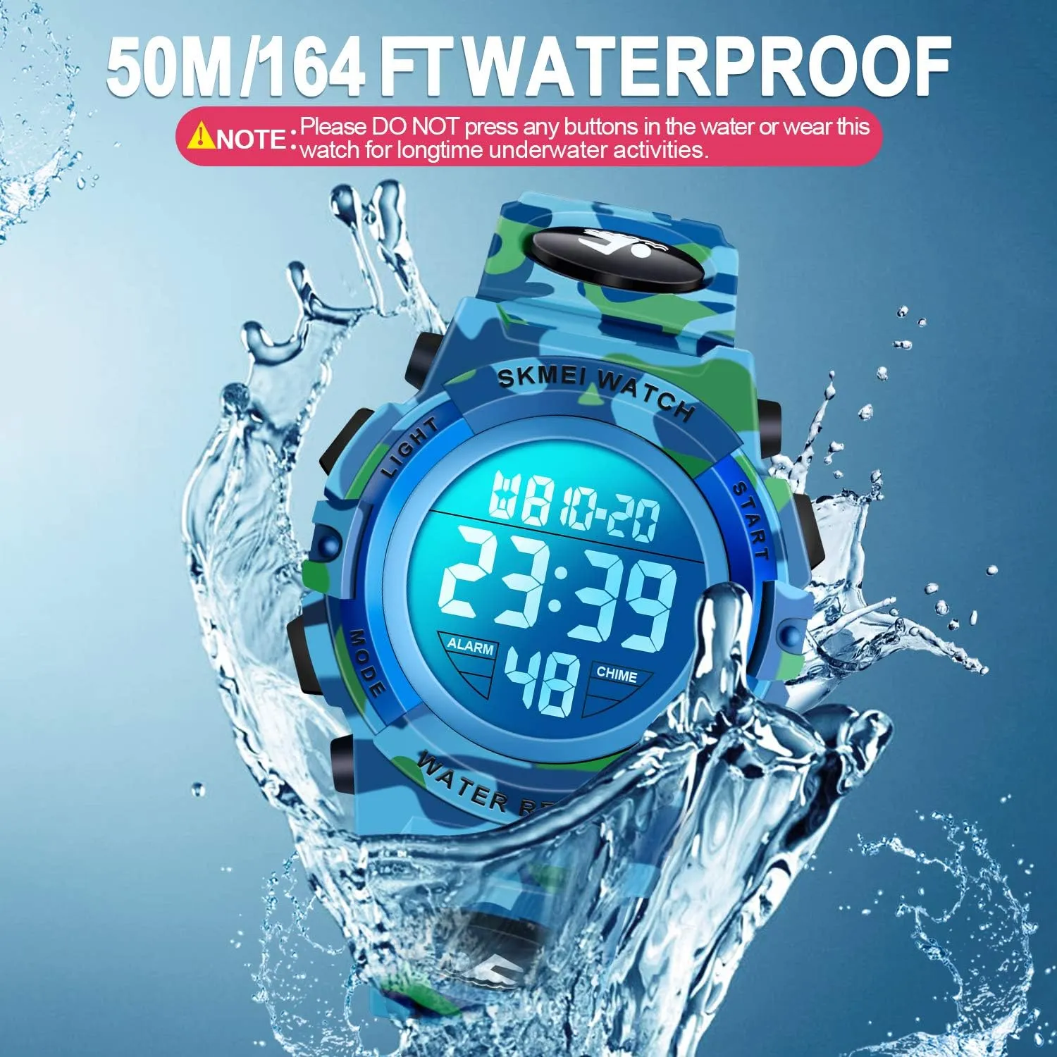 ATIMO LED 50M Waterproof Kids Digital Sport Watch - Kids Gifts