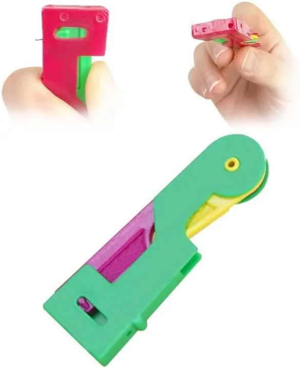 Automatic Needle Threader, Needle Threaders for Hand Sewing Plastic Sewing Machine Needle Threade for Embroidery Cross Stitch Craft (1)