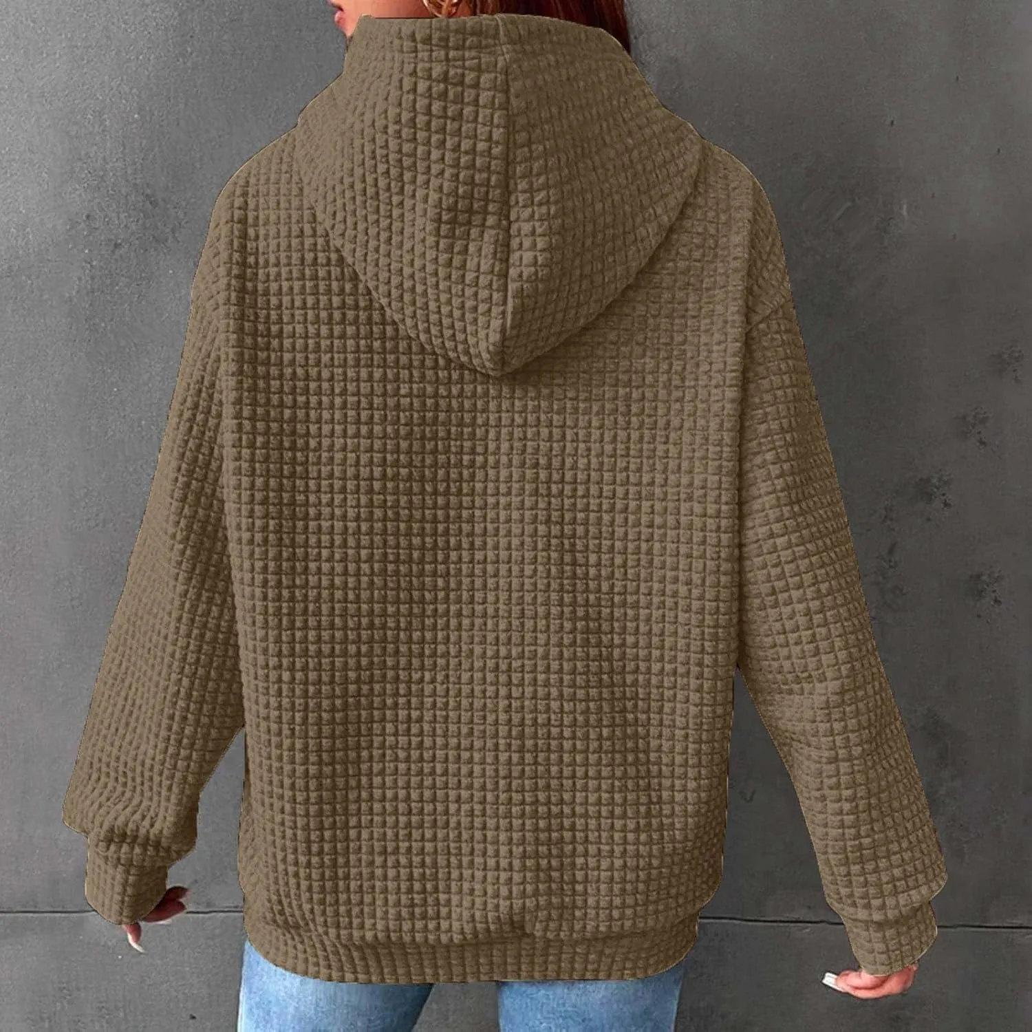 Basysin Oversized Sweatshirt for Women Fall Hoodies Dandelion Daisy Printed Hooded Sweatshirt Casual Pullover with Pockets