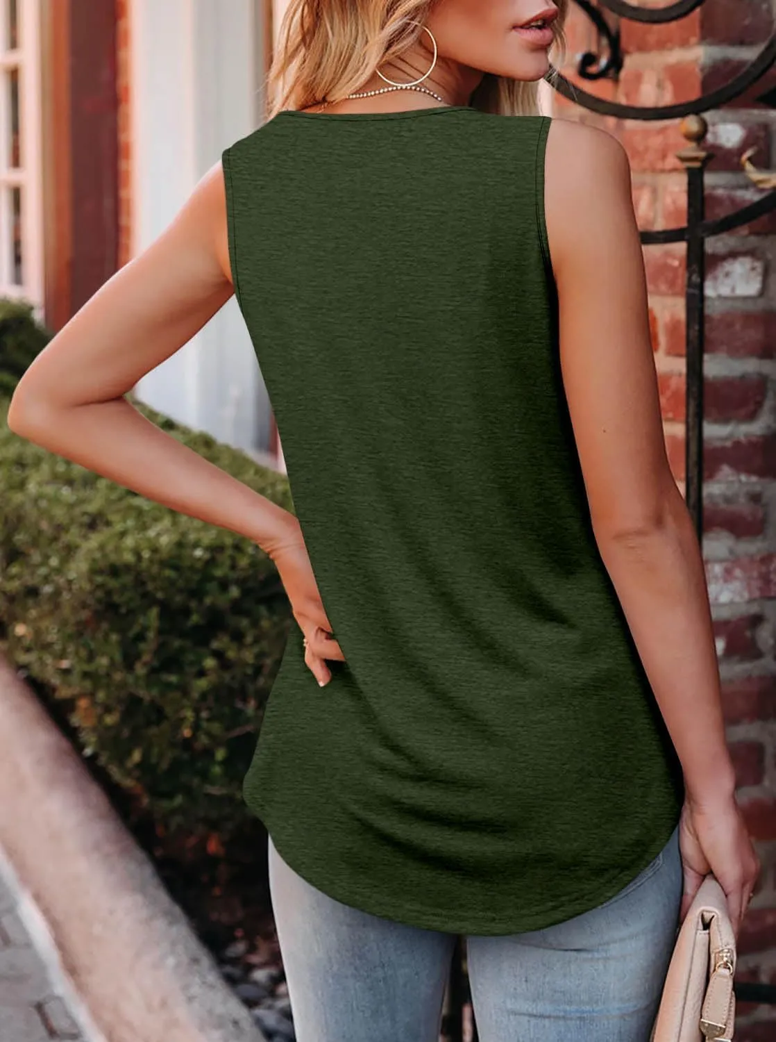 BETTE BOUTIK Womens Tank Tops Pleated Sleeveless Blouse Short Sleeve Tops Basic Shirts S-3XL