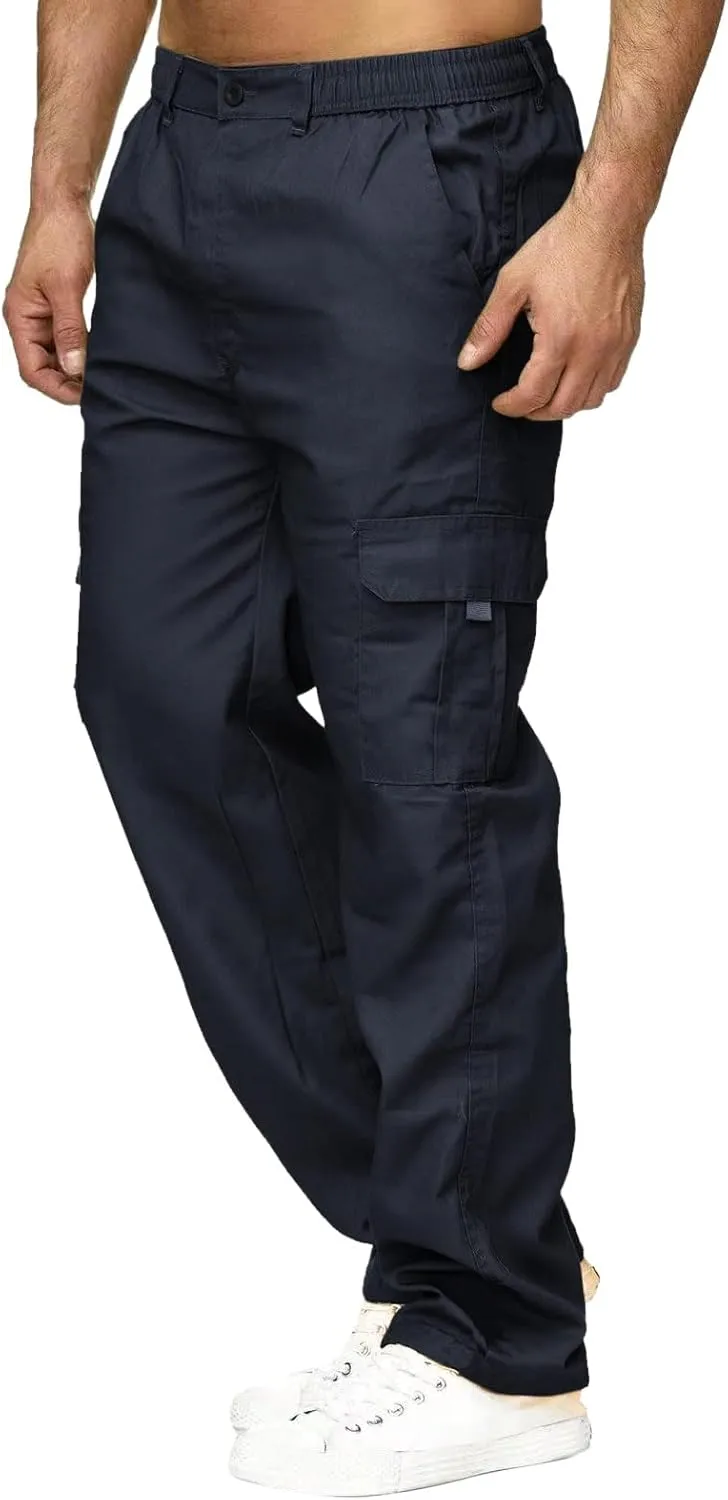 Big and Tall Cargo Pants for Men Sweatpants for Men Bottom Drawstring Baggy Joggers Men's Tactical Cargo Joggers Pant
