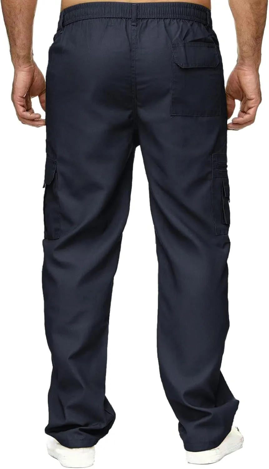 Big and Tall Cargo Pants for Men Sweatpants for Men Bottom Drawstring Baggy Joggers Men's Tactical Cargo Joggers Pant