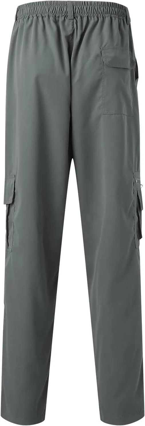 Big and Tall Cargo Pants for Men Sweatpants for Men Bottom Drawstring Baggy Joggers Men's Tactical Cargo Joggers Pant