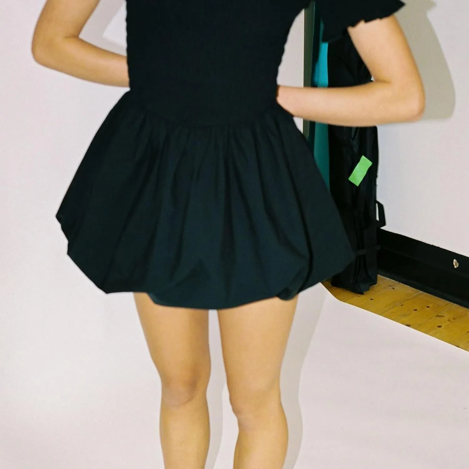 Bubble Skirts for Women Casual Pleated Ruffle Hem A Line Mini Skirt Y2K Puffy Skirts Streetwear