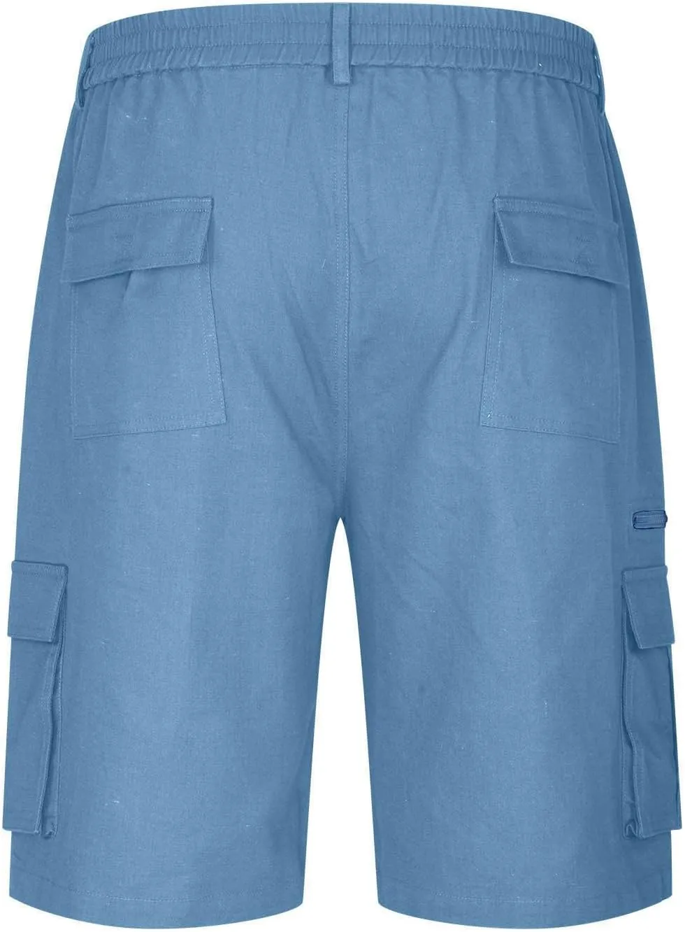 Cargo Shorts for Men 2025 Summer Trendy Elastic Waist Outdoor Hiking Shorts Big and Tall Bermuda Shorts with Pockets