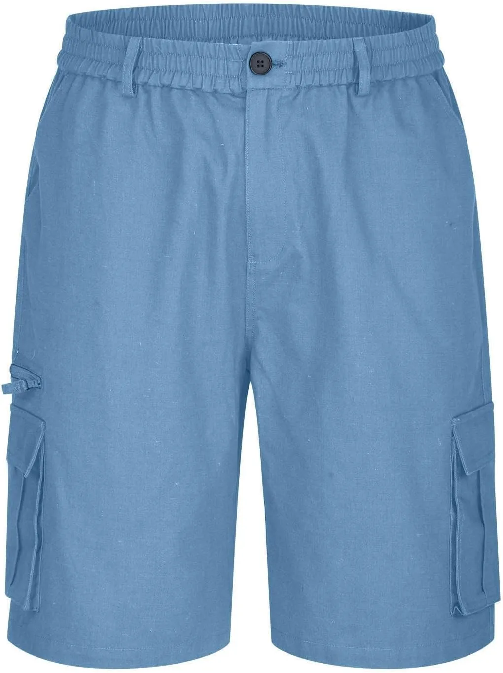 Cargo Shorts for Men 2025 Summer Trendy Elastic Waist Outdoor Hiking Shorts Big and Tall Bermuda Shorts with Pockets