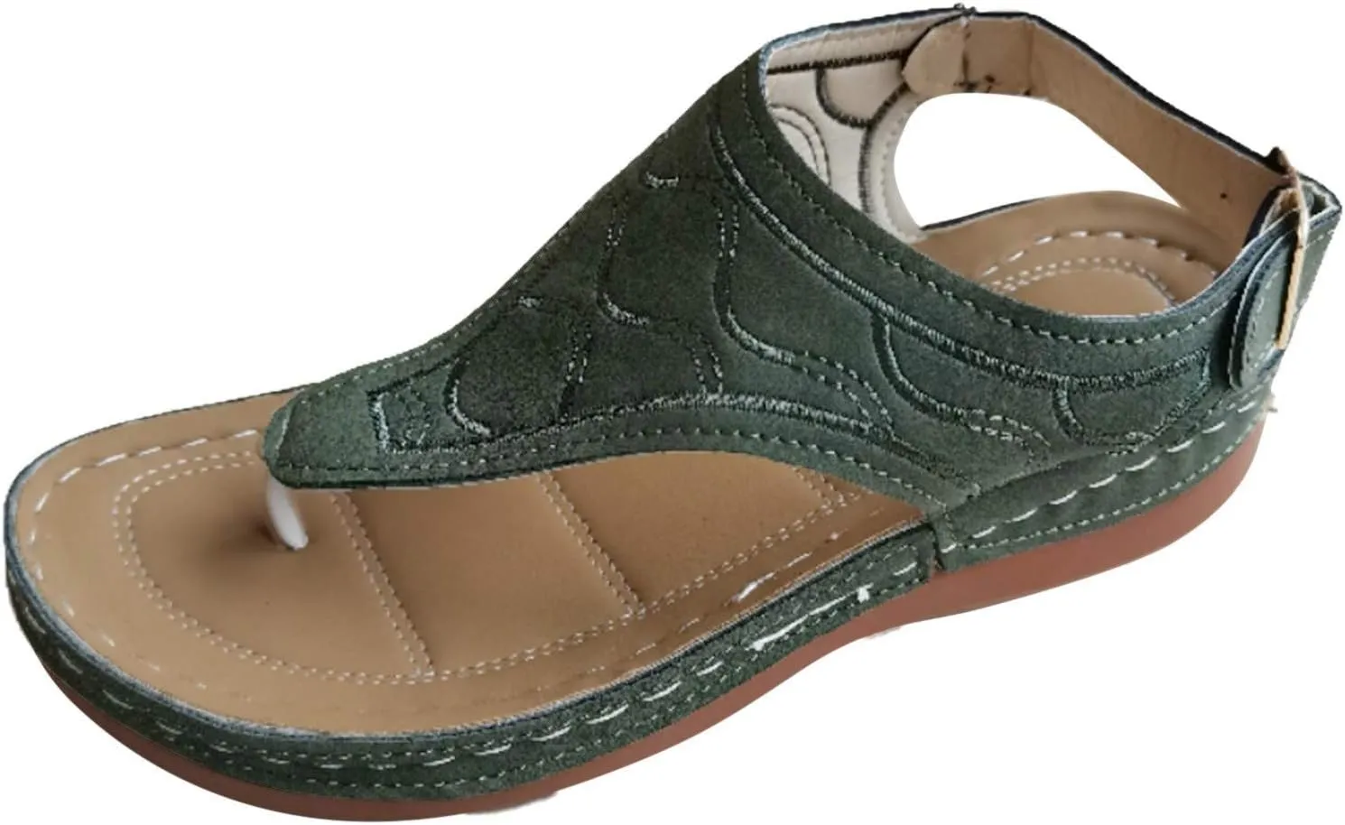 Cathalem Sandals Women Comfortable, Orthopedic Sandals for Women Arch Support 2024 Plus Size Casual Summer Shoes