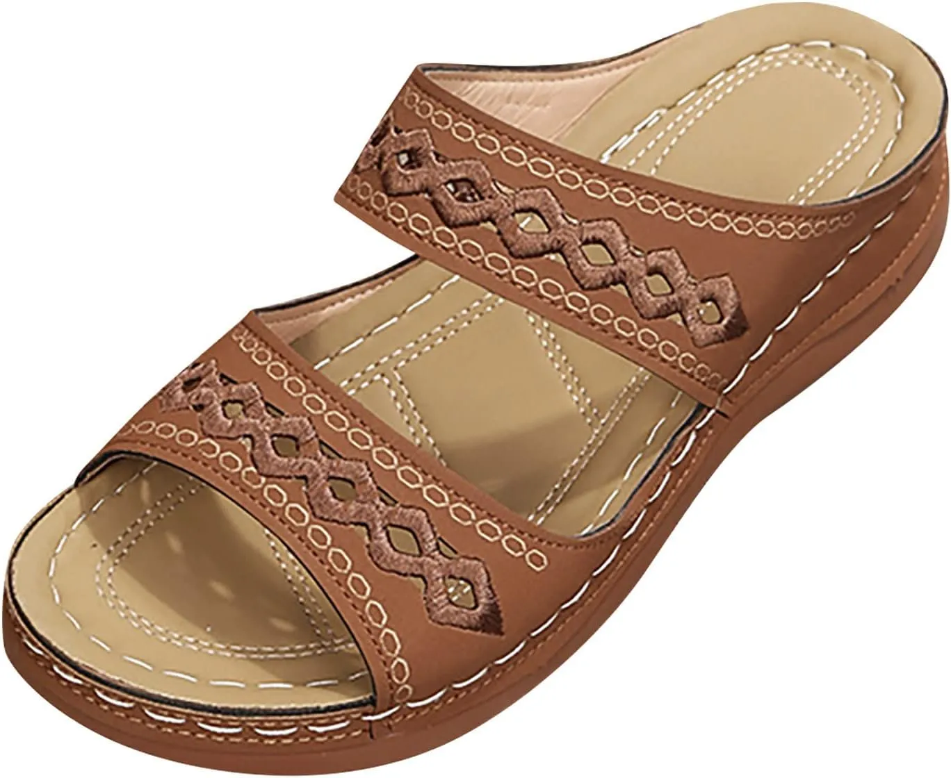 Cathalem Summer Wedges for Women 2024, Orthopedic Sandals for Women Arch Support Sandals Flip Flops Comfortable Sandals