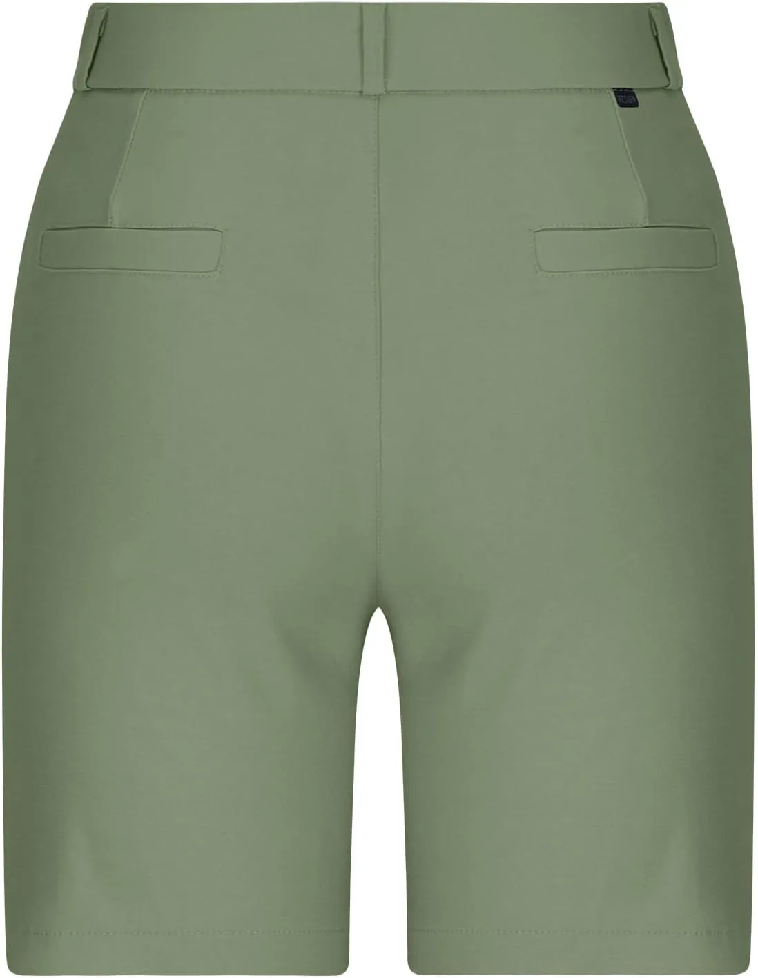 Chino Shorts for Women Comfy Casual Slim Fit Pull On Knee Length Shorts Solid Lounge Bermuda Shorts with Pockets