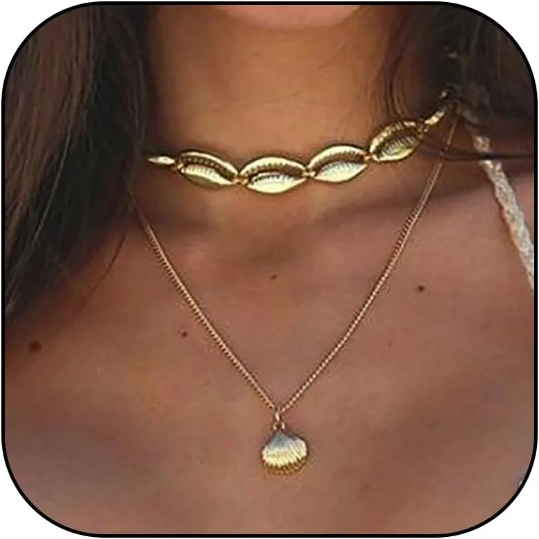 choice of all Shell Necklace for Women Ocean Jewelry Seashell Starfish Beaded Choker Necklaces Beach Vacation Essentials Holiday Jewelry