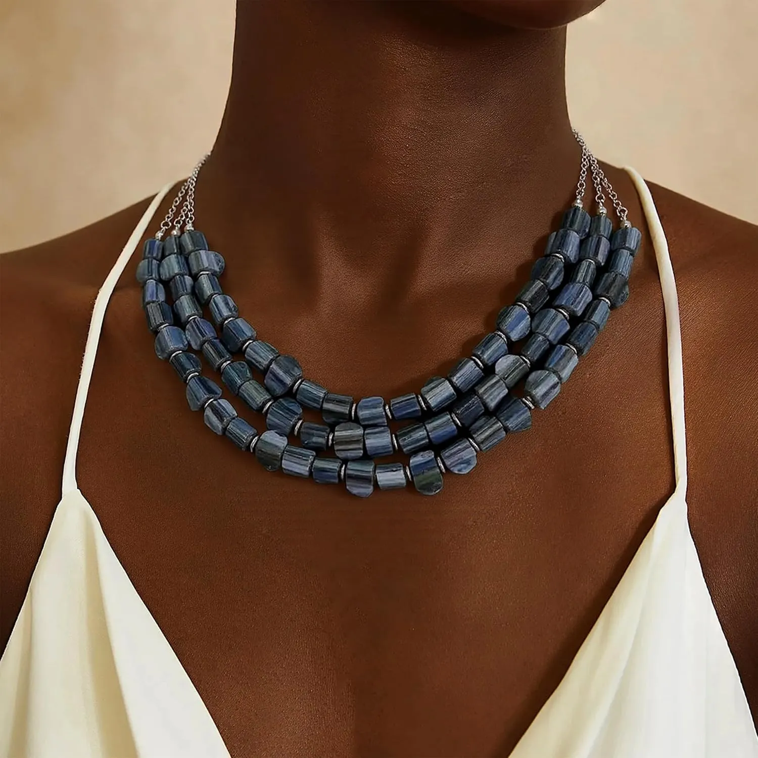 choice of all Statement Necklaces for Women Layered Beaded Chunky Necklace Boho Statement Collar Costume Jewelry Gifts for Women