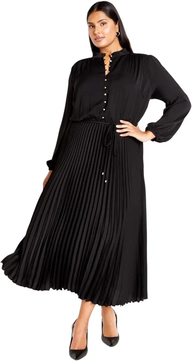 City Chic Plus Size Halle Black Dress