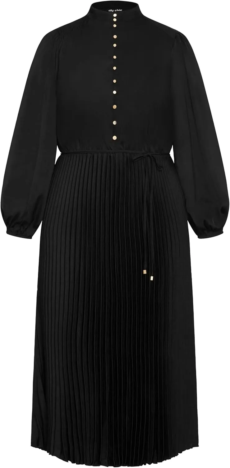 City Chic Plus Size Halle Black Dress