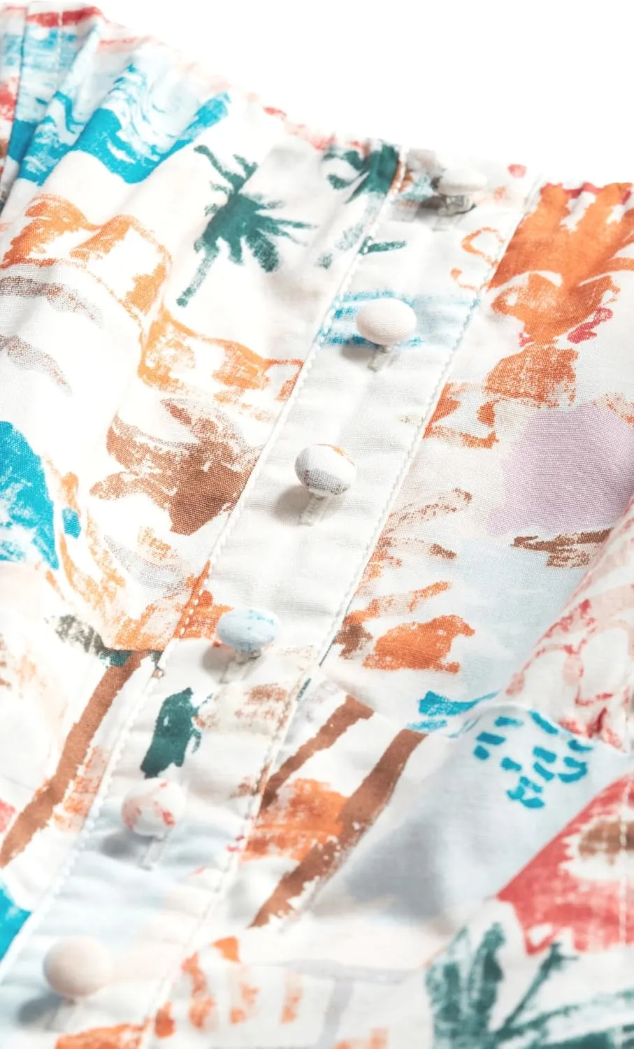 City Chic Women's Dress-Postcards Print Cotton