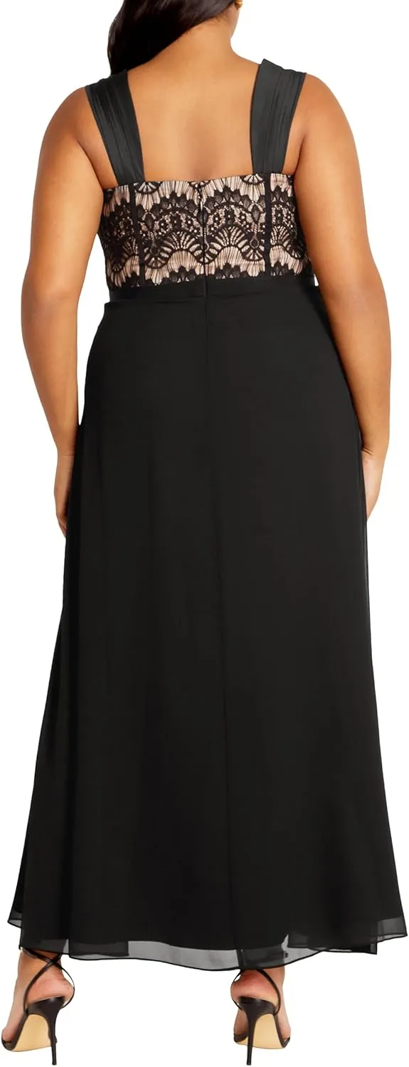 City Chic Women's Maxi Dress-Sweet Evie