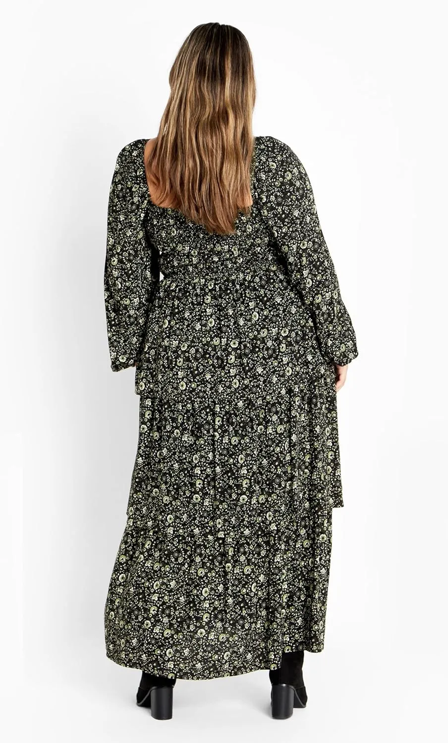 City Chic Women's Plus Size Dahlia Tiered Maxi Dress