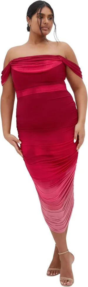 City Chic Women's Plus Size Dress-Alyssa Print
