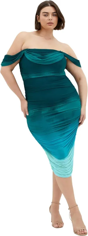 City Chic Women's Plus Size Dress-Alyssa Print