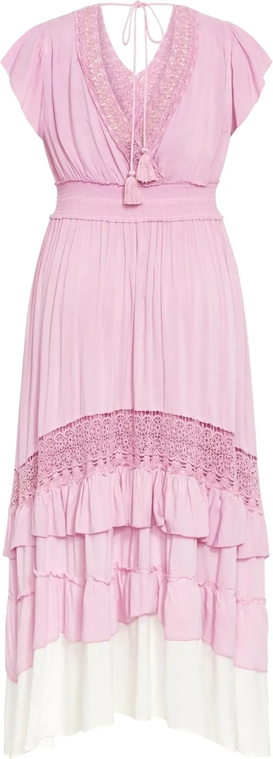 City Chic Women's Plus Size Dress - Destiny Ombre Maxi
