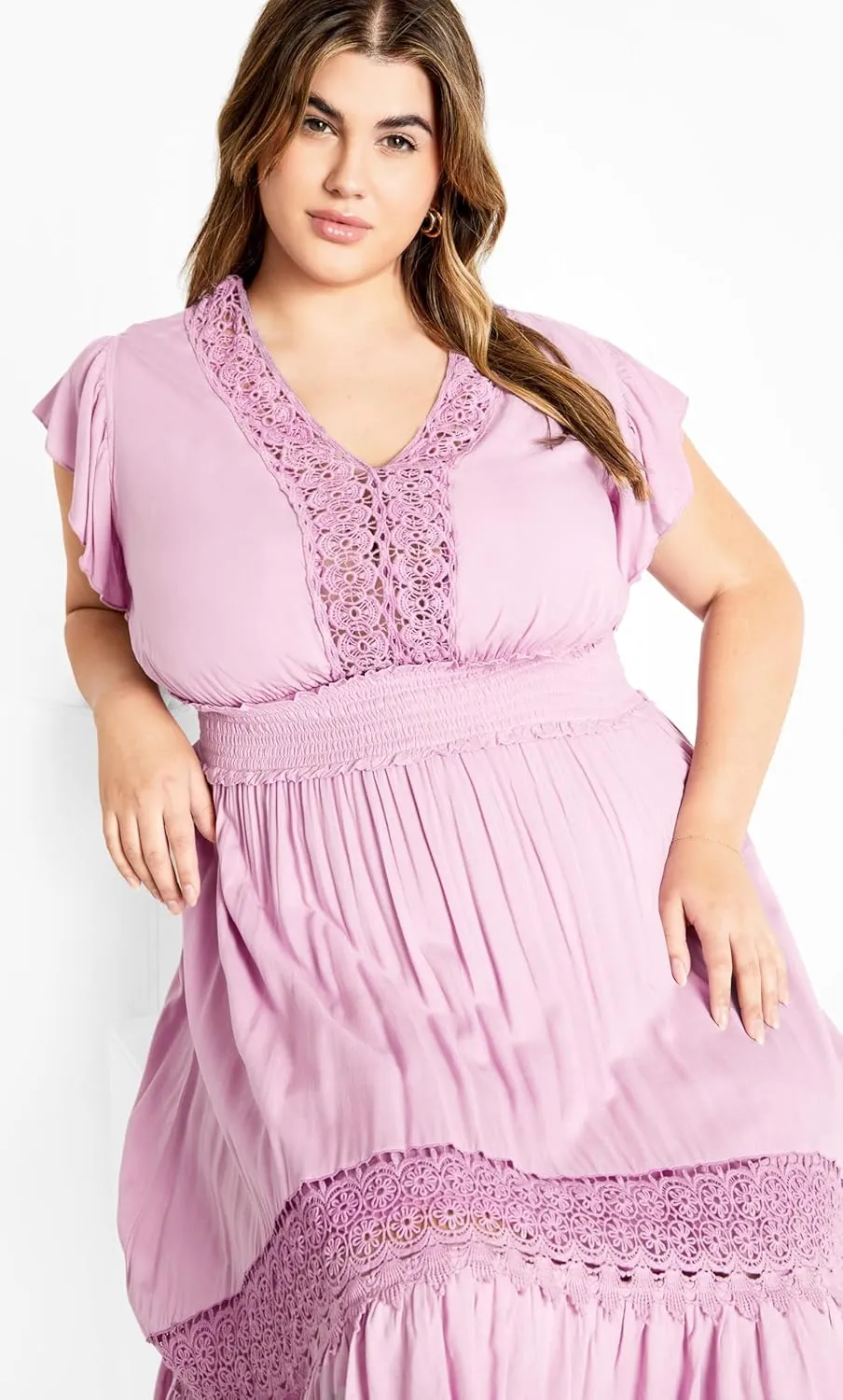 City Chic Women's Plus Size Dress - Destiny Ombre Maxi
