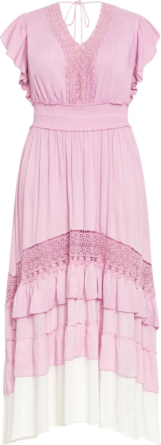 City Chic Women's Plus Size Dress - Destiny Ombre Maxi