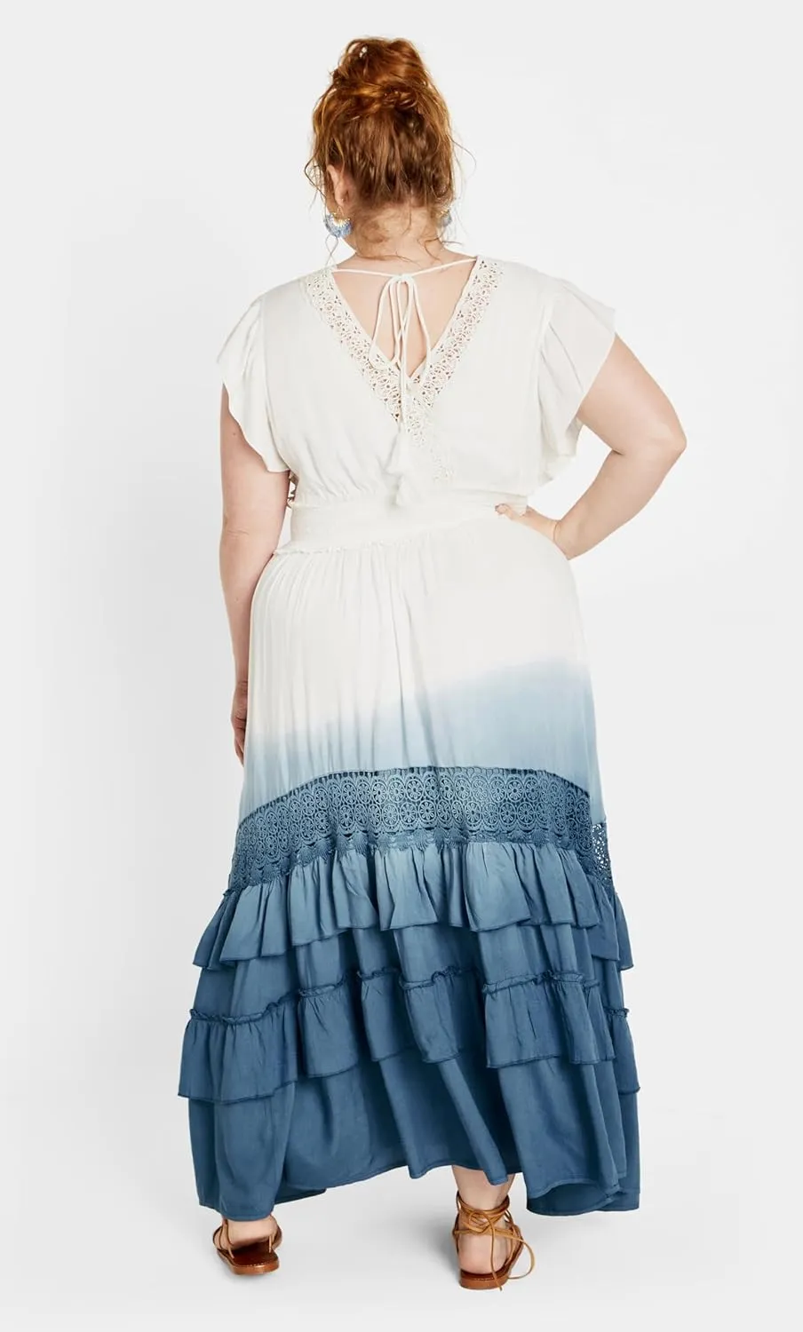 City Chic Women's Plus Size Dress - Destiny Ombre Maxi