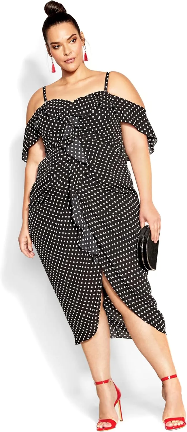 City Chic Women's Plus Size Dress-Gina Spot