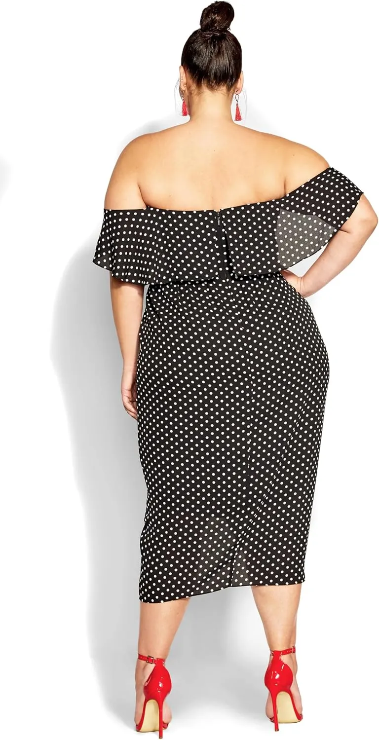 City Chic Women's Plus Size Dress-Gina Spot