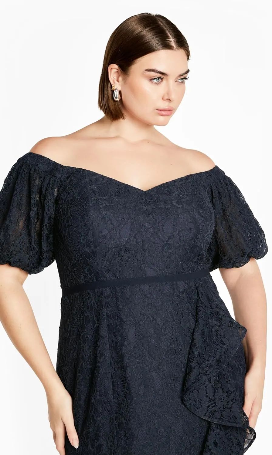 City Chic Women's Plus Size Dress Lace Lily