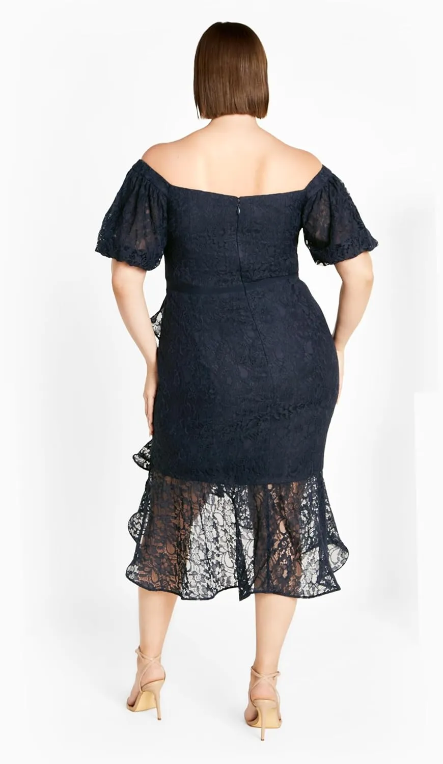 City Chic Women's Plus Size Dress Lace Lily