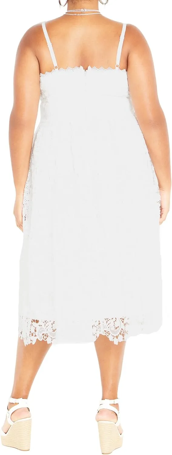 City Chic Women's Plus Size Scarlet Lace Dress