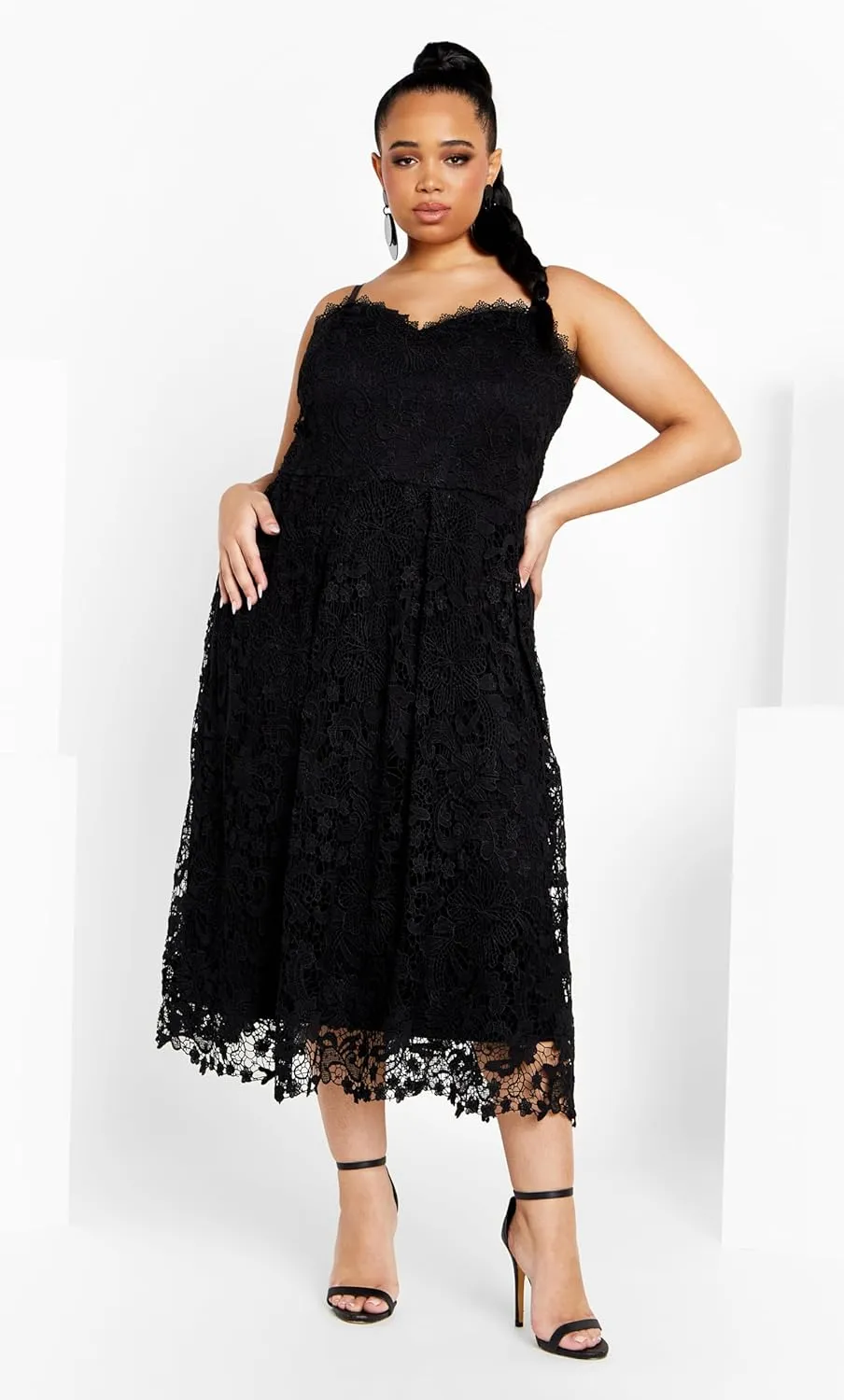 City Chic Women's Plus Size Scarlet Lace Dress