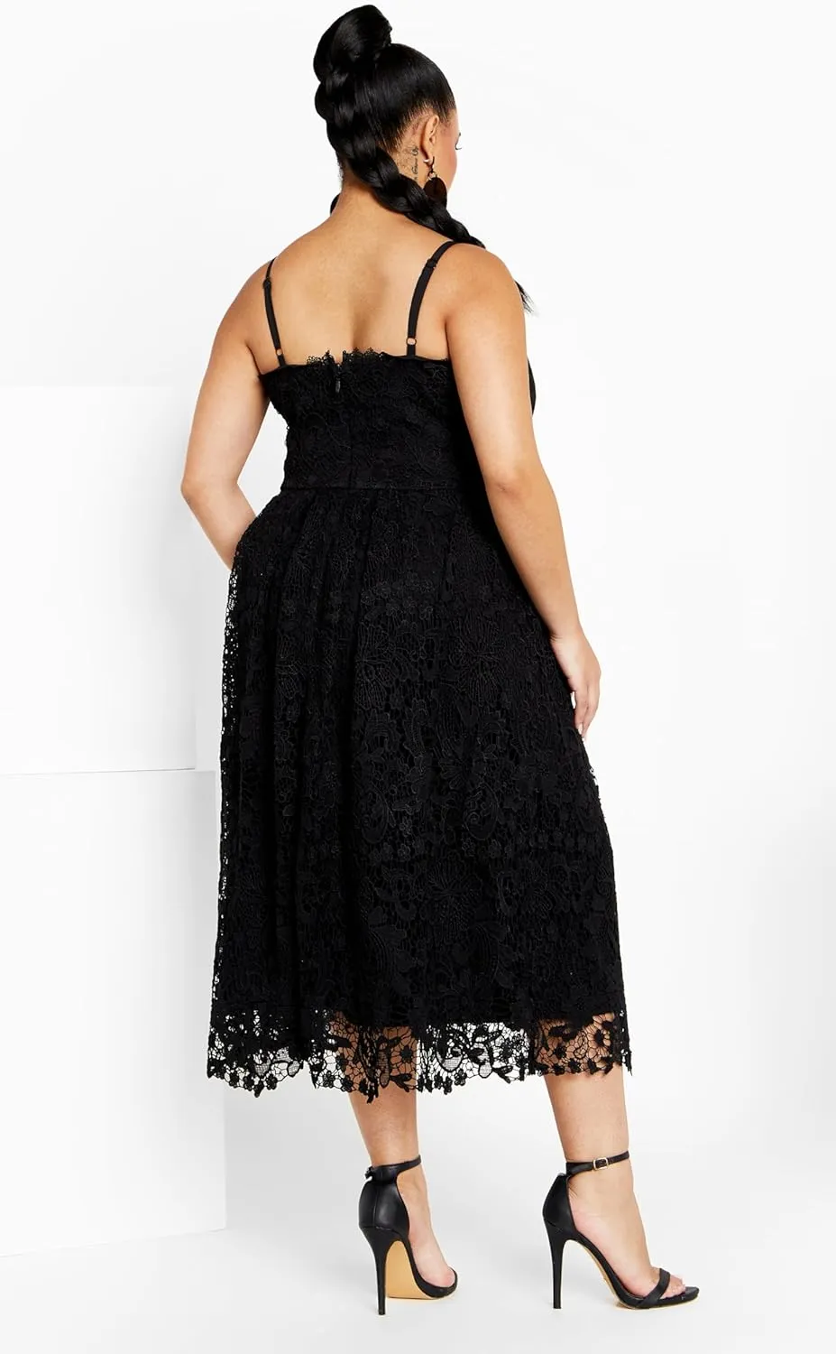 City Chic Women's Plus Size Scarlet Lace Dress