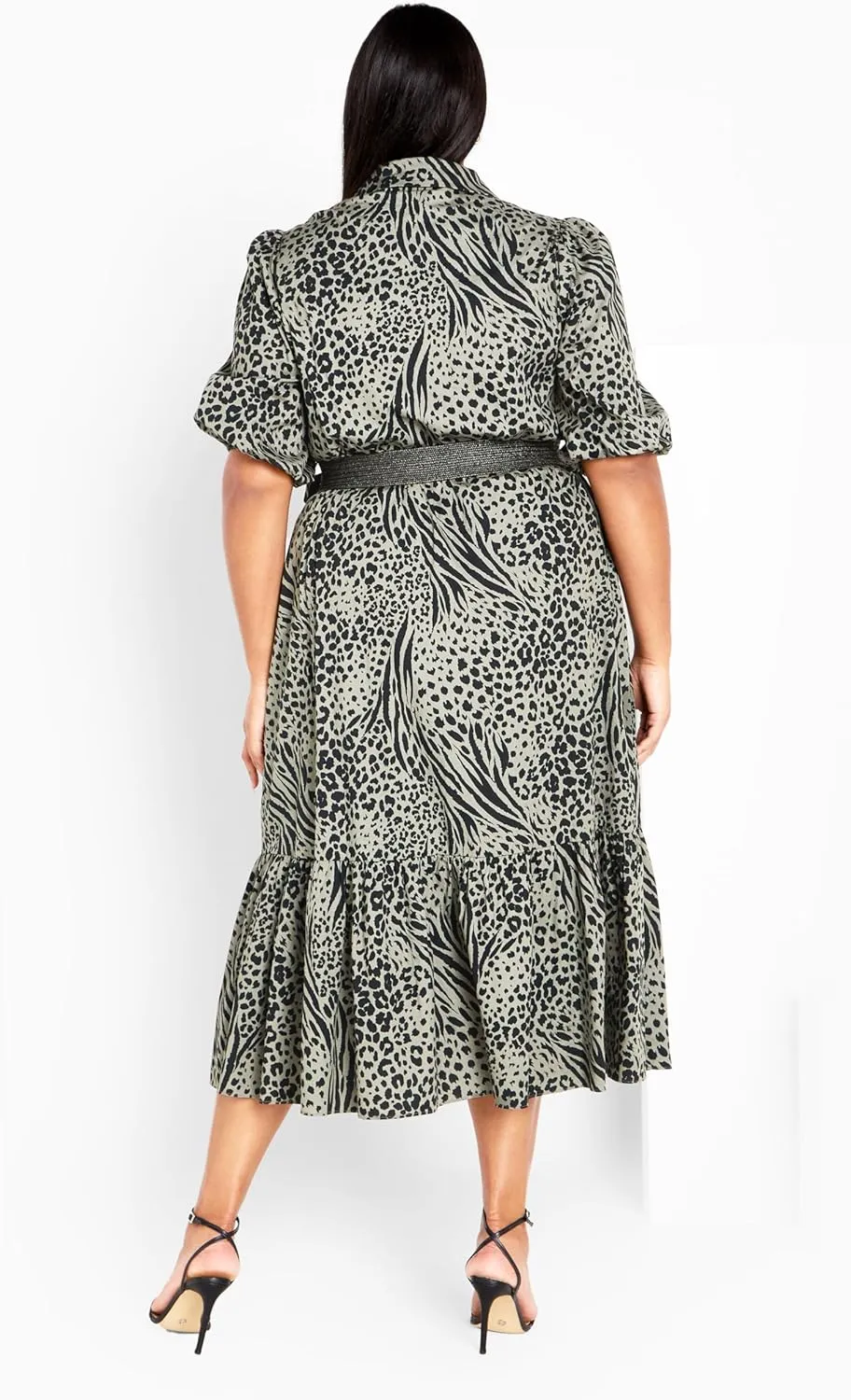City Chic Women's Plus Size Serene Skin Dress