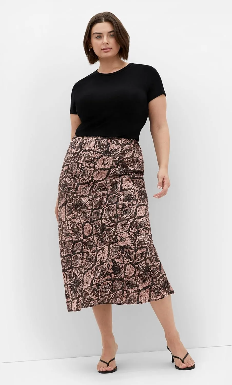 City Chic Women's Plus Size Skirt-Kyra Print