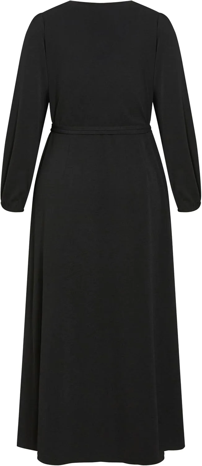 City Chic Women's Wrap Hayden Dress