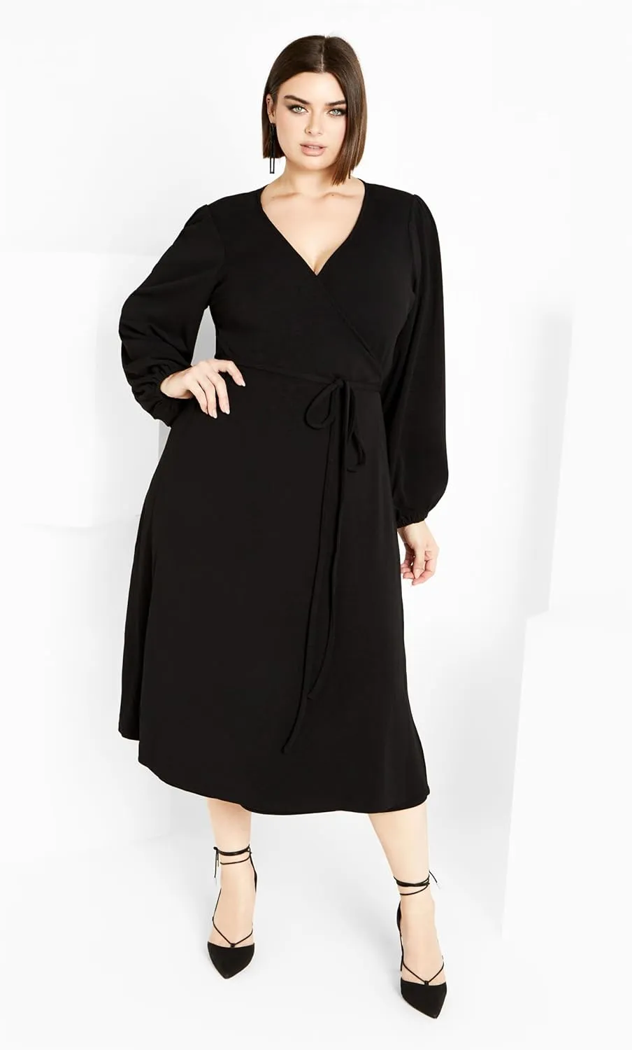 City Chic Women's Wrap Hayden Dress