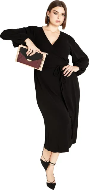 City Chic Women's Wrap Hayden Dress