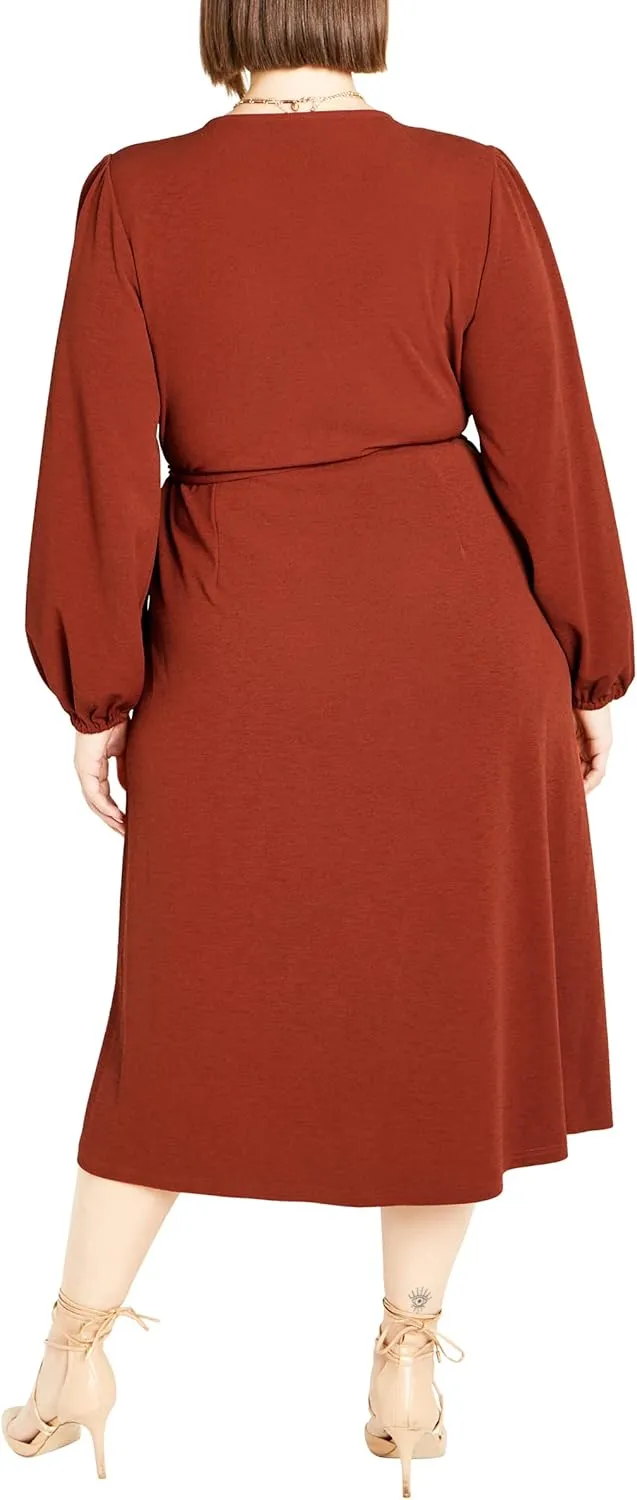 City Chic Women's Wrap Hayden Dress
