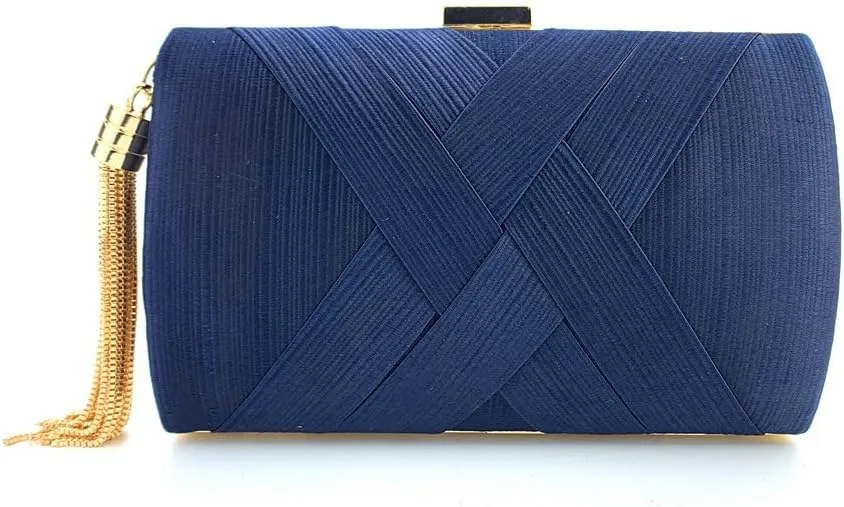 Clutch Purses for Women Tassel Evening Clutch bag Cross Body Shoulder Bag for Wedding Prom Night out Party