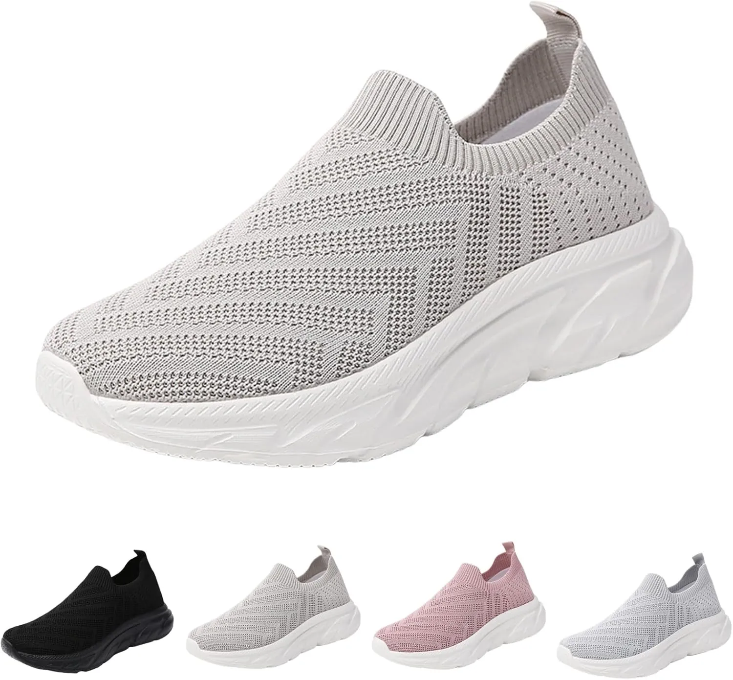 Comfortwear Shoes for Women Slip On Casual Slip-On Sneakers Arch Support Breathable Mesh Comfort Lightweight Running Shoes