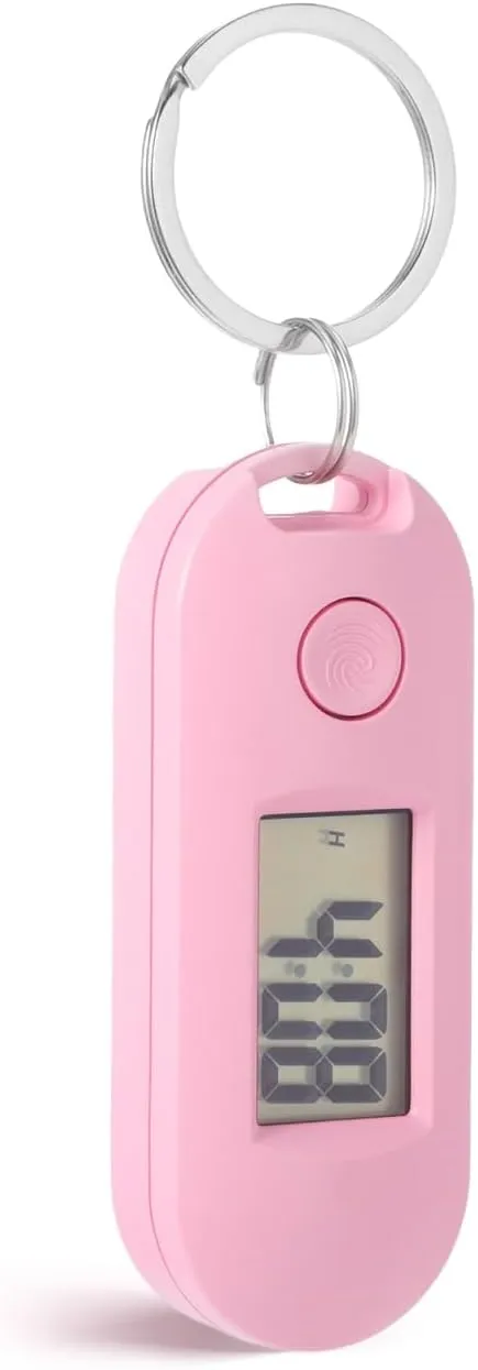 Digital Keychain Watch with Clip, Small Pocket Watch
