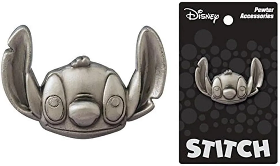 Disney Head Pewter Lapel Pin