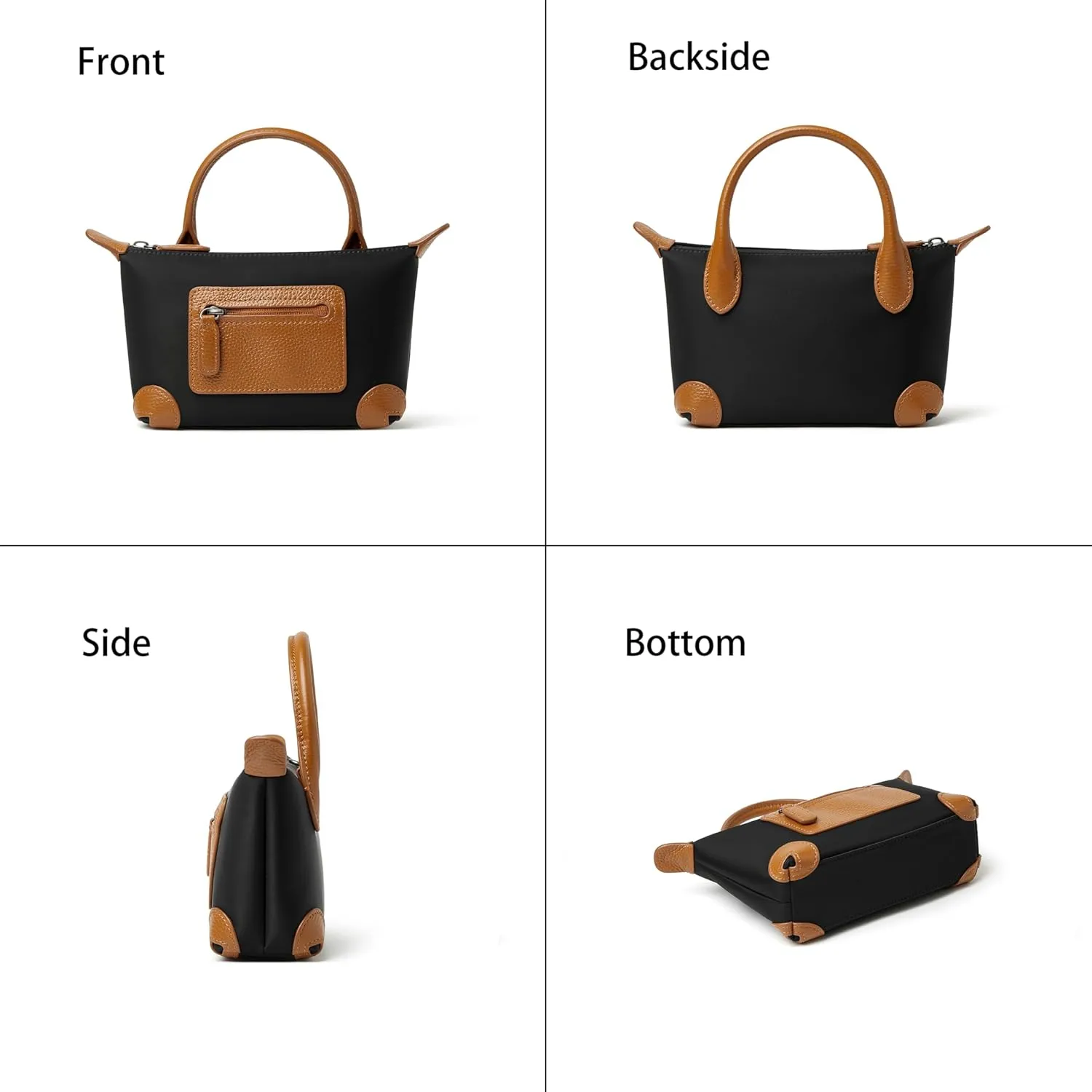 DORIS&JACKY Mini Top Handle Tote Purse For Women Designer Small Lightweight Crossbody Handbag With Adjustable Strap
