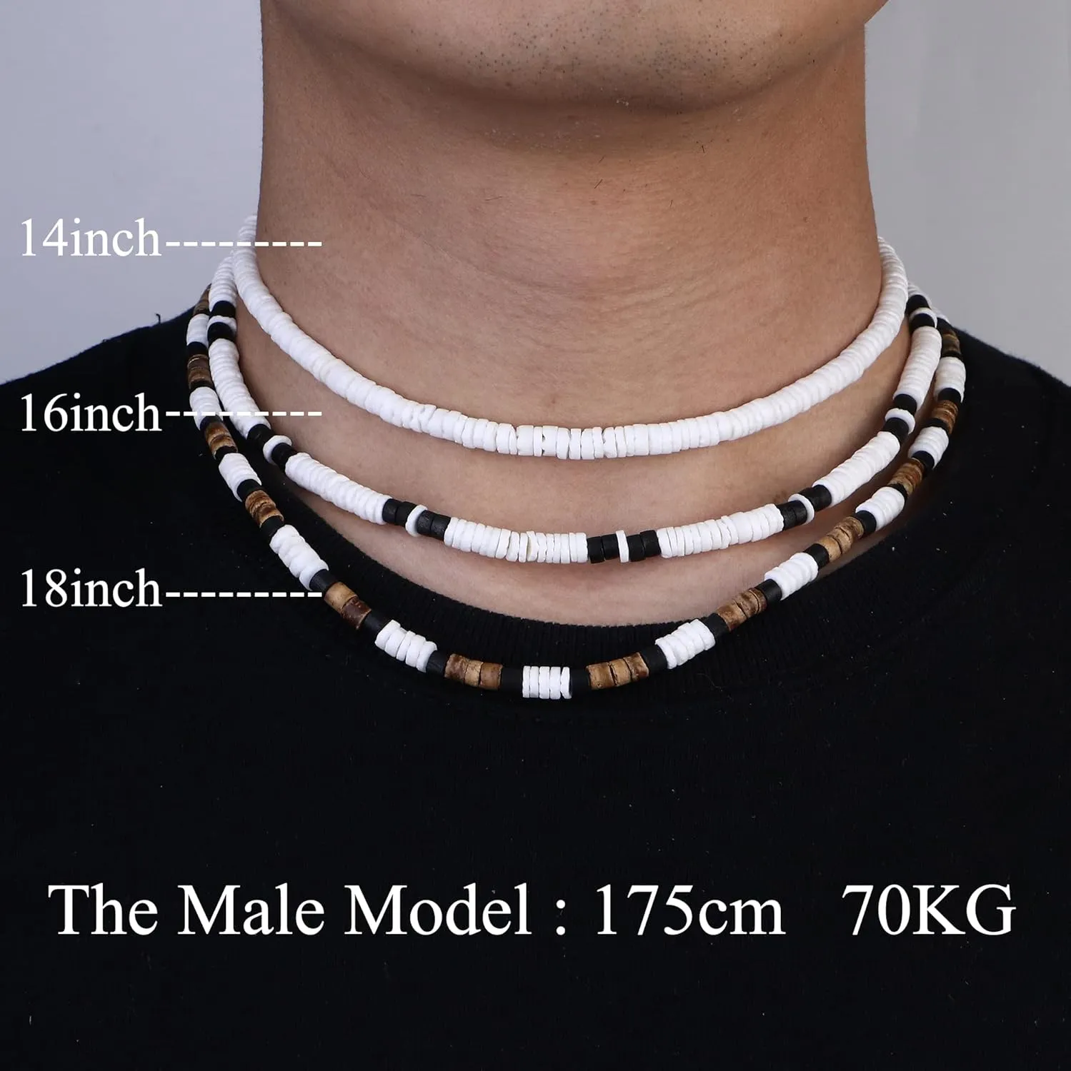 FASACCO Surfer Puka Shell Beach Choker Necklace
